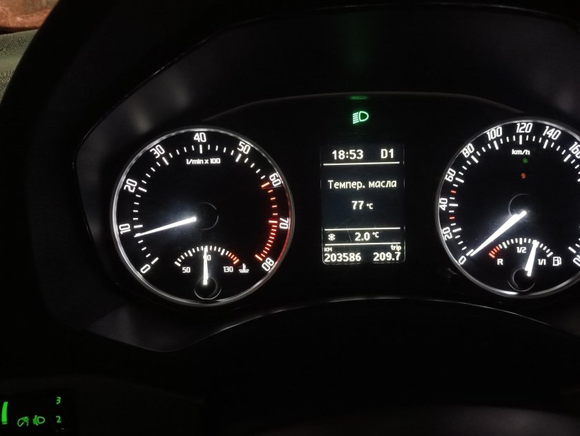 Приборная панель Octavia a5