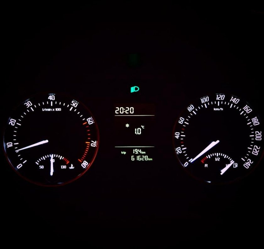 Контрольные лампы панели приборов Шкода Октавия а4