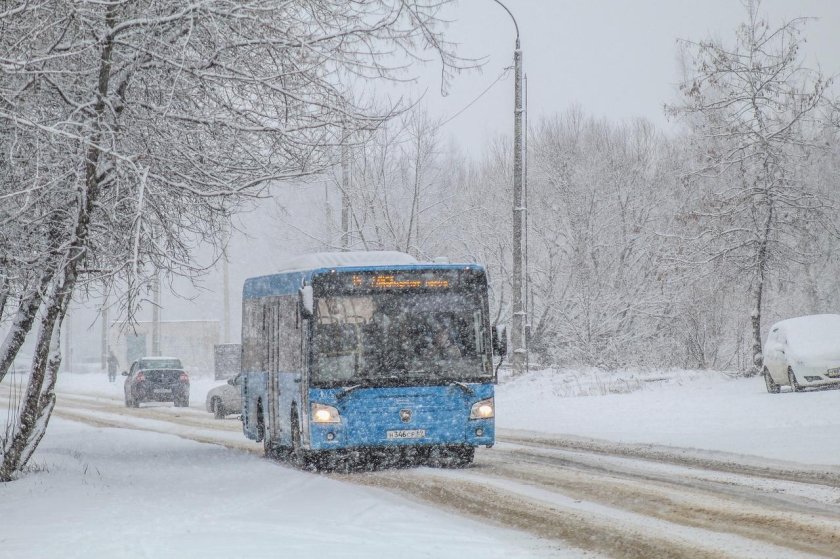 Транспорт Верхневолжья зима