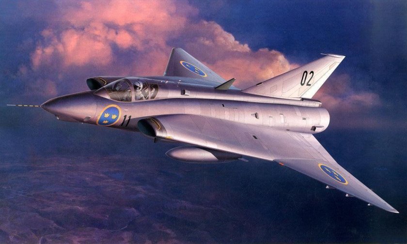 Самолет Сааб Дракен