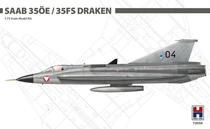 Saab TF-35 Draken Plastic model Kit
