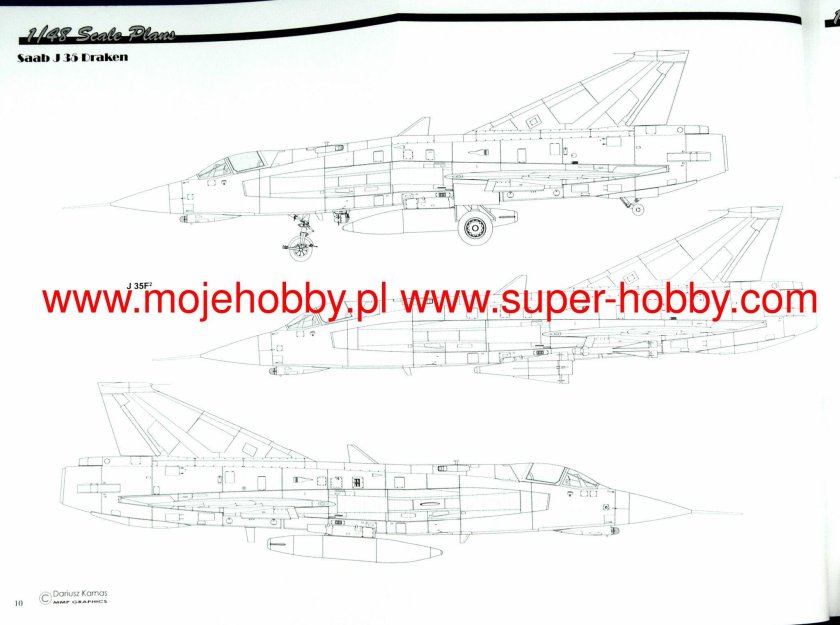 Saab j35 Draken чертежи