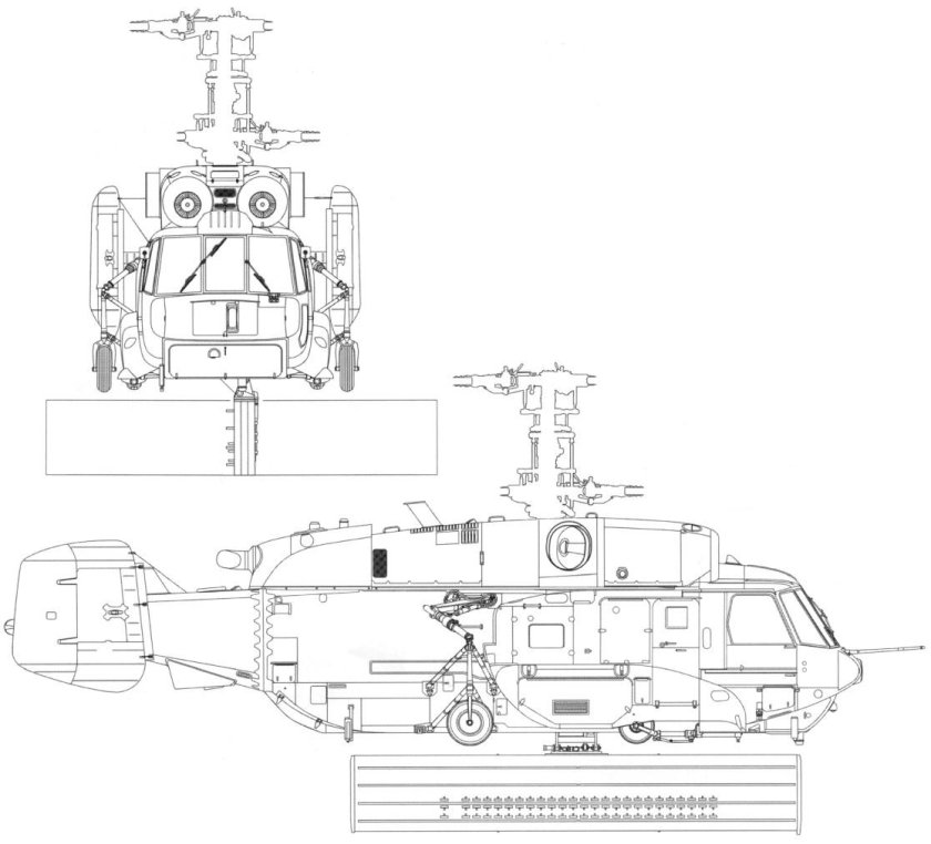 Ка-27 вертолёт чертежи