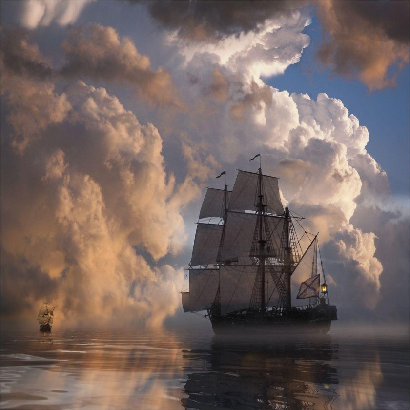 Картина Летучий голландец Айвазовского