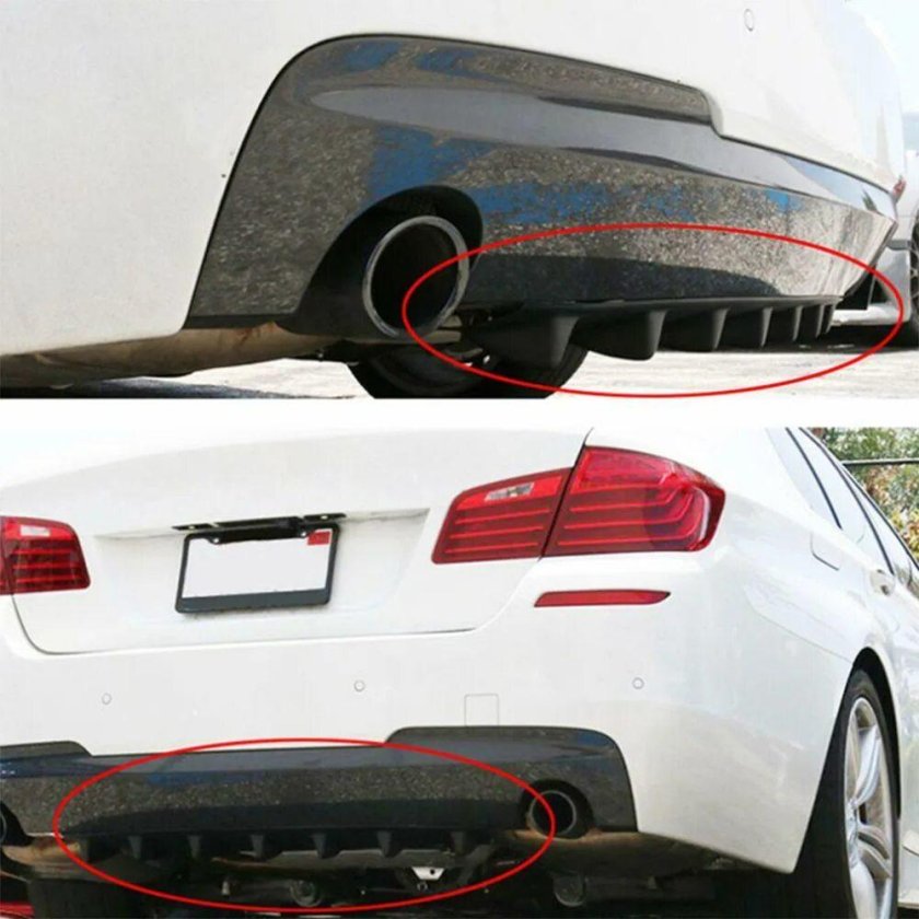 Диффузор, губа заднего бампера Shark auto