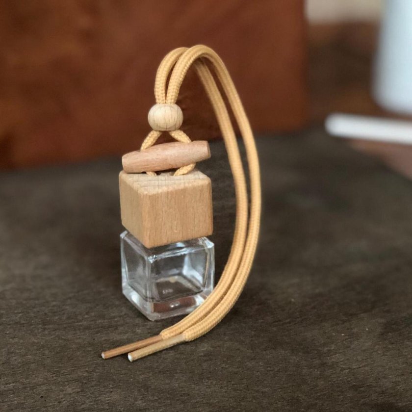 Квадратный флакон с деревянной крышкой аромадиффузор