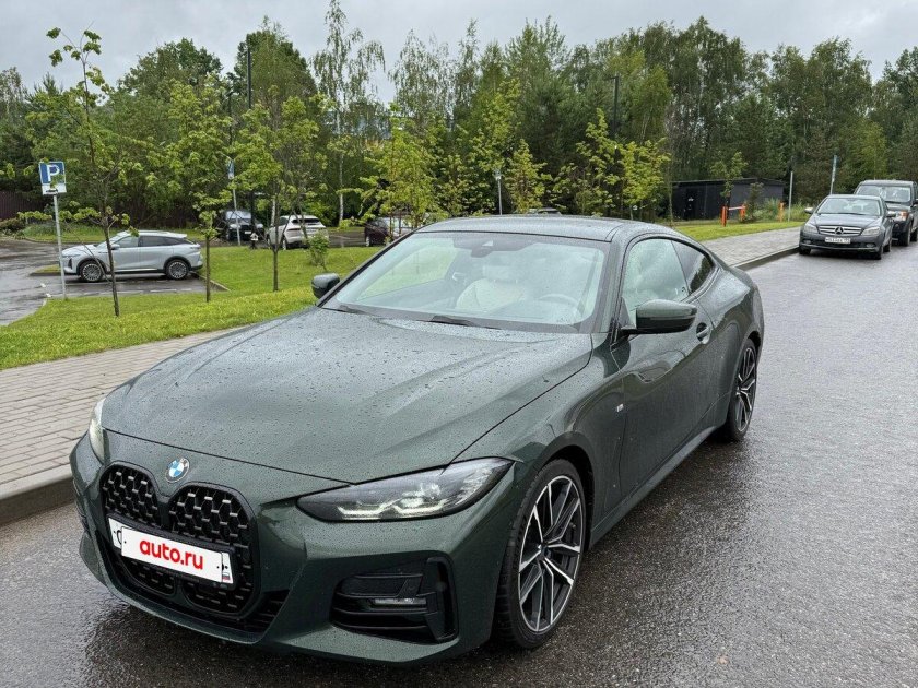 Bmw 4 2022 coupe зеленая