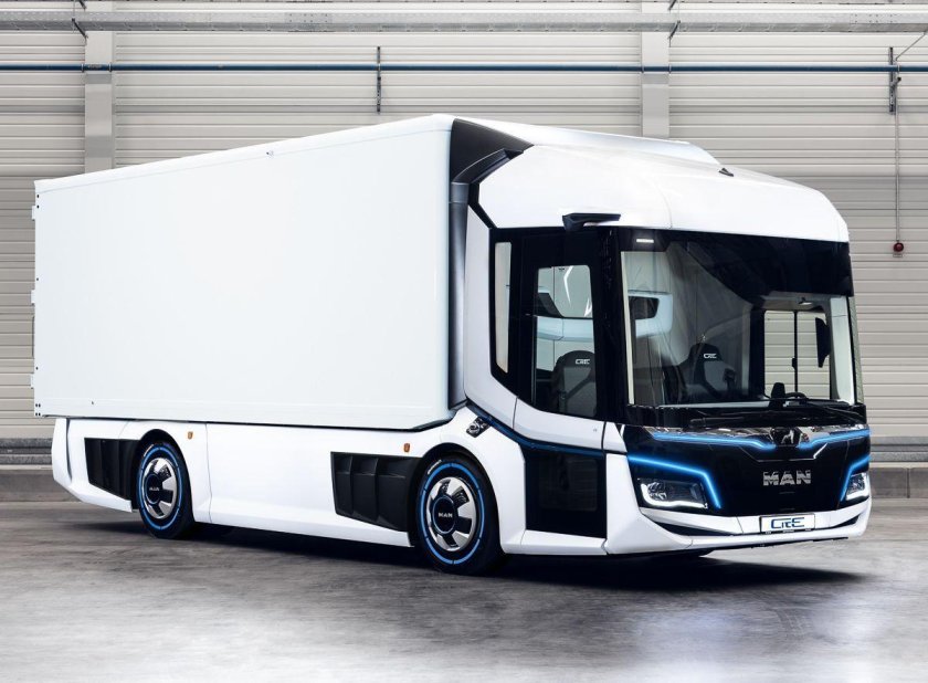 Электрогрузовик man