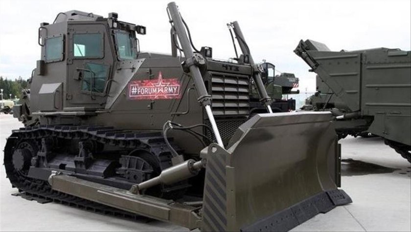 Бронированный бульдозер б12 м2