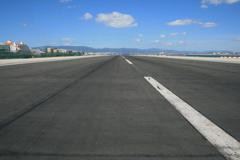 Gibraltar airport runway