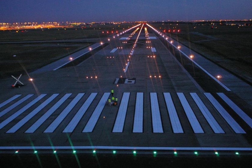 Взлетно посадочные огни Шереметьево