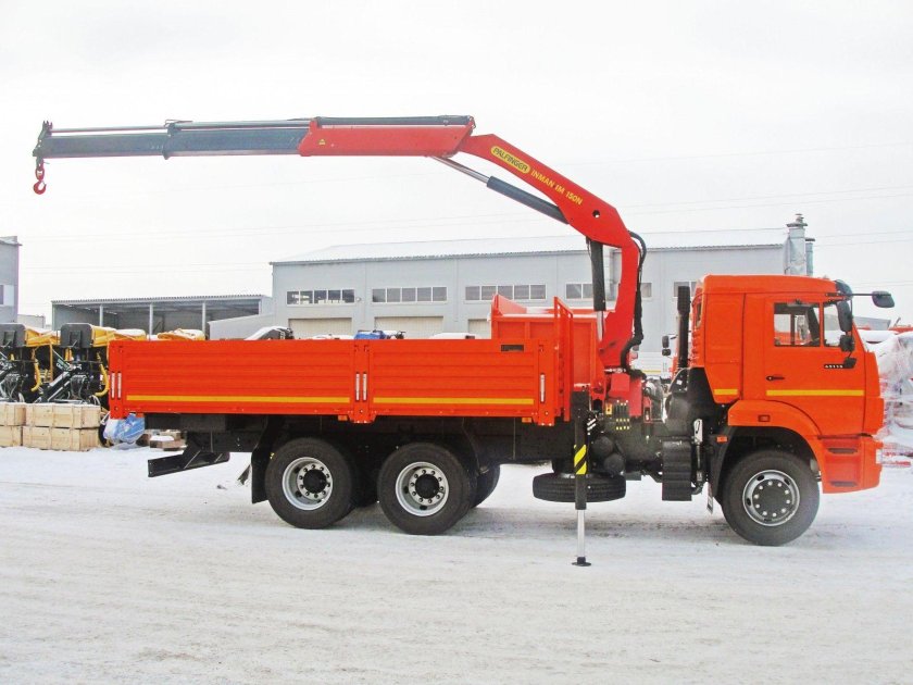 КАМАЗ 65115 бортовой с КМУ