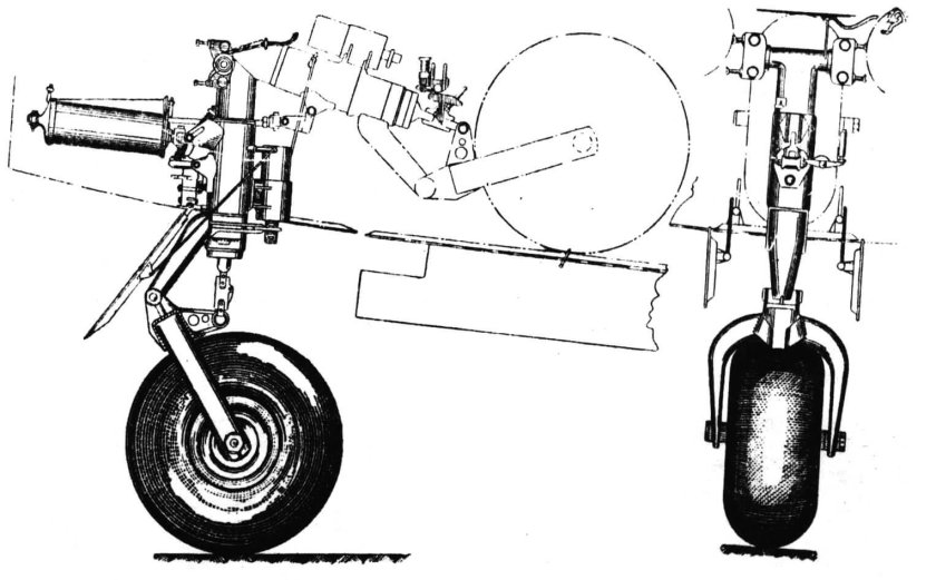 Передняя стойка шасси миг-27