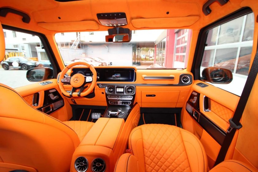Мерседес Бенц g63 оранжевый