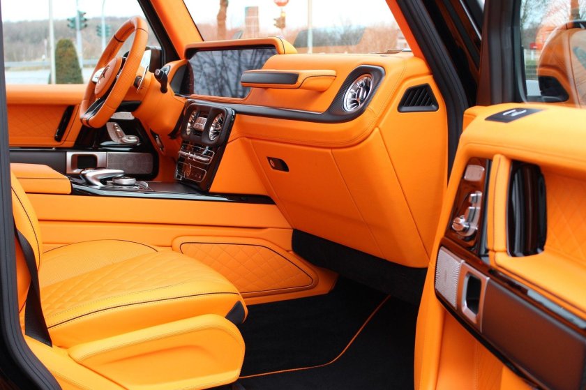 Мерседес Бенц g63 оранжевый