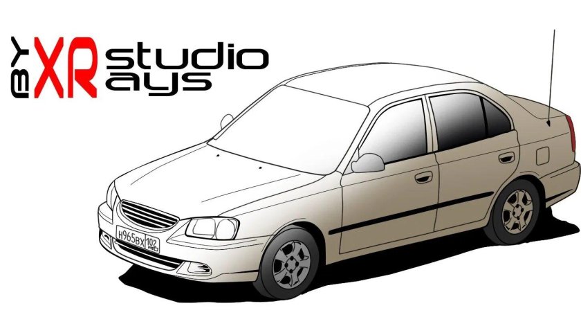 Hyundai Accent 2008 чертеж