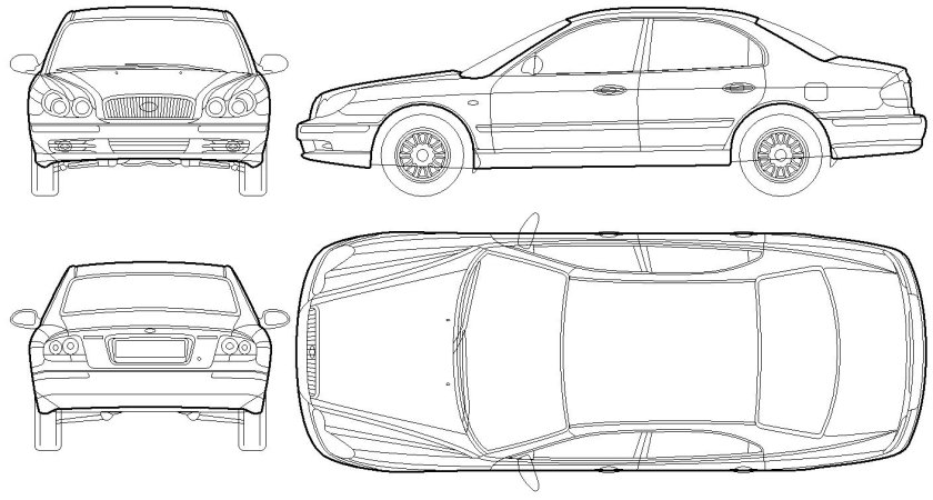 Mitsubishi Lancer 1995 Blueprint