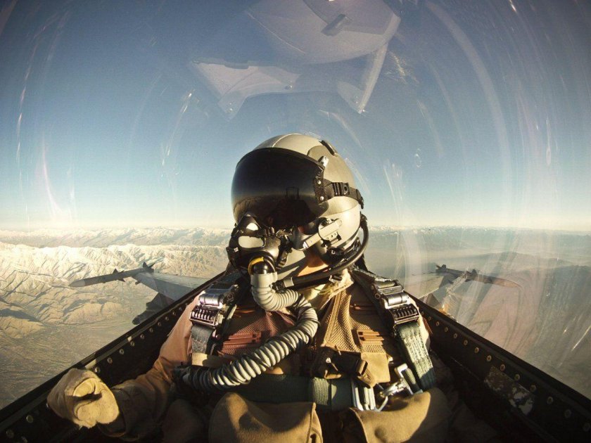 Селфи пилота истребителя