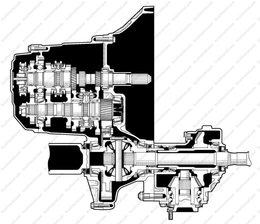 Схема трансмиссии рав 4 4 поколения