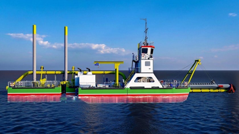 Фрезерный земснаряд Диксон