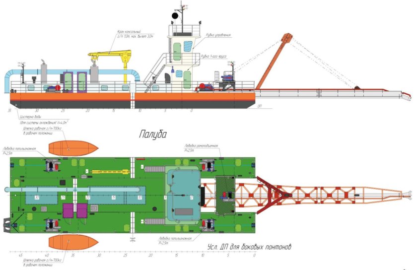 Земснаряд 2000-63 проект ц480м2д