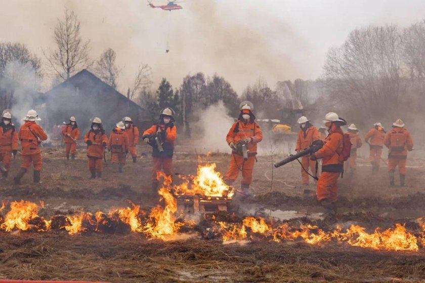 Ка-32 с системой пожаротушения
