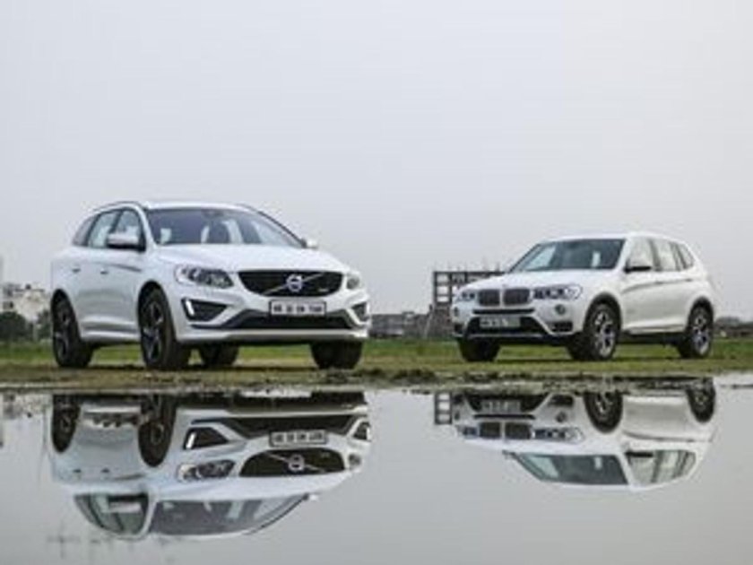 BMW x3 и Volvo xc60