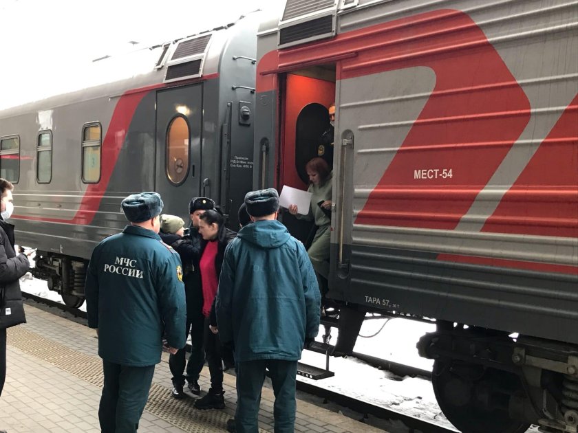 Поезд с беженцами