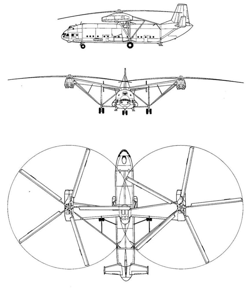 Двухвинтовой вертолёт ми-12