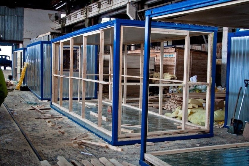 Металлический каркас для бытовки