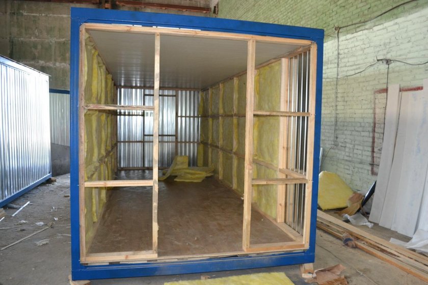 Металлический каркас для бытовки