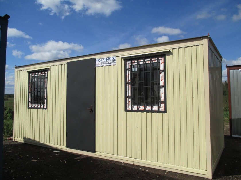 Бытовка металлическая 6х2.4