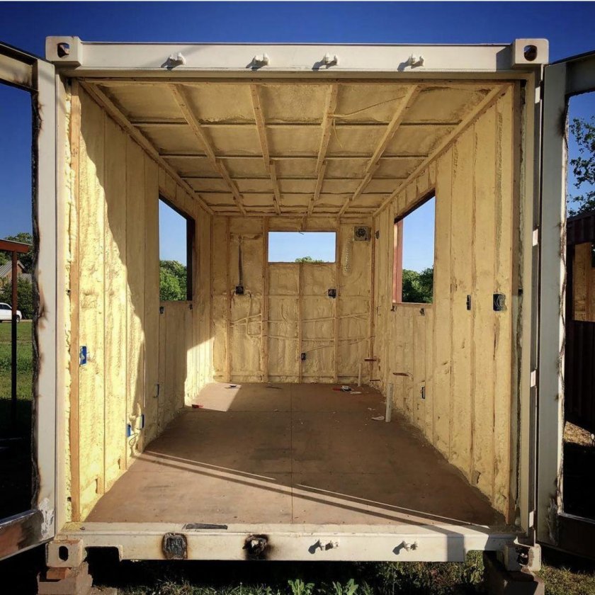 Баня из морского контейнера 20 футов