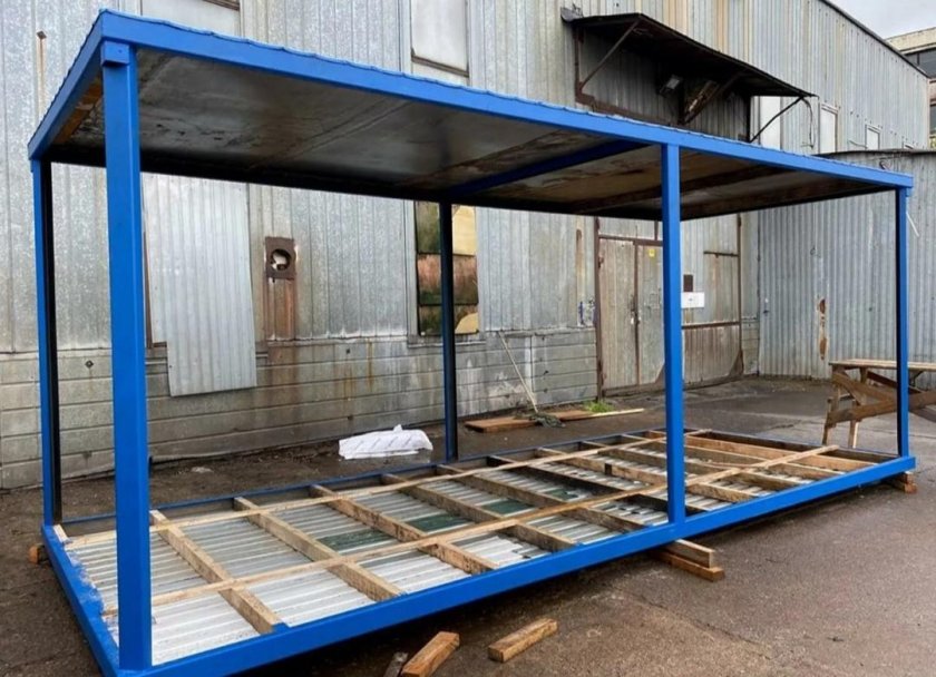 Каркас металлического вагончика