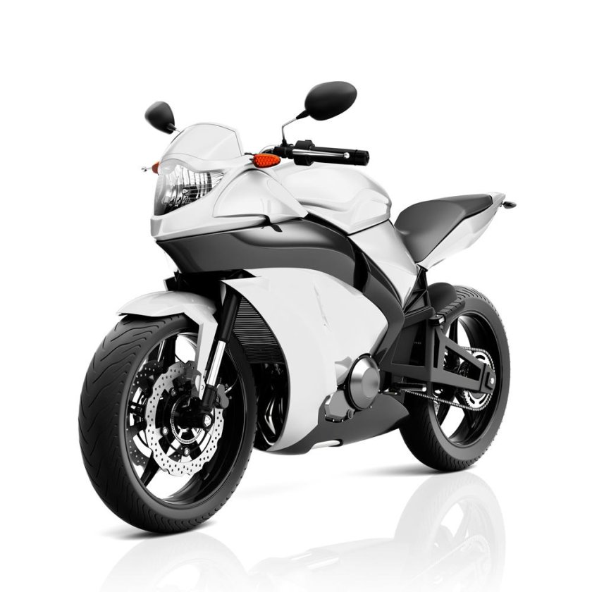 Белый мотоцикл