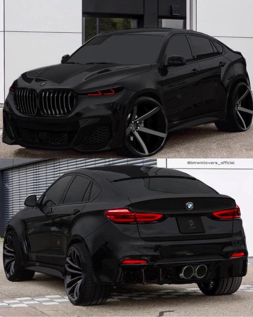 BMW x6 m черная