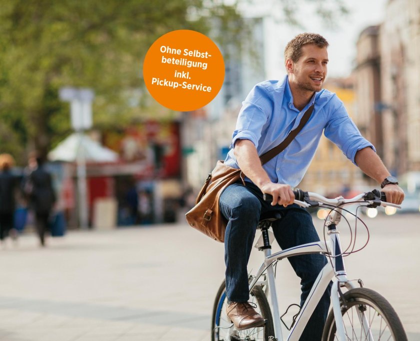 Парень на велосипеде