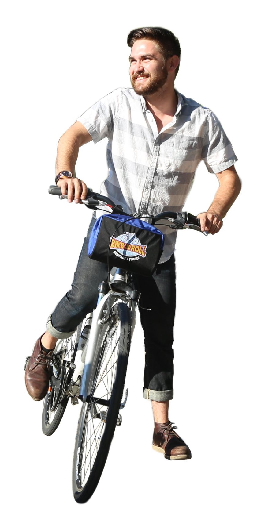 Человечек на велосипеде