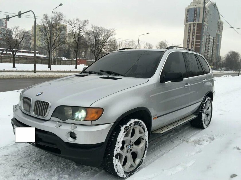 BMW x5 e53 серебристый