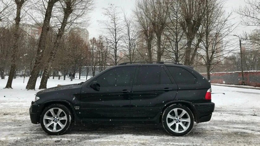 BMW x5 e53 черный тонированный