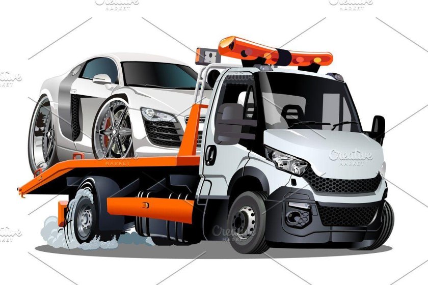 Эвакуатор без фона