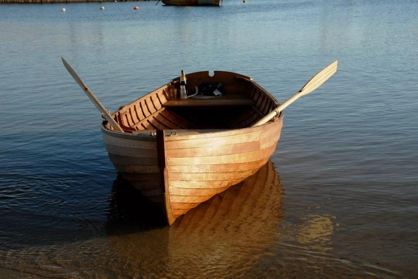 Весельная лодка на Ладоге