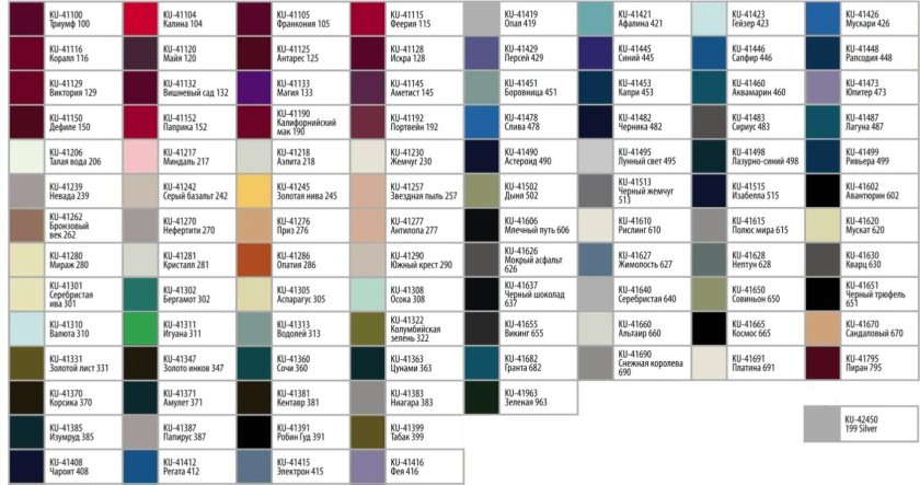 Эмаль Kudo аэрозольная палитра