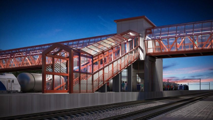 Пешеходный мост Серпухов