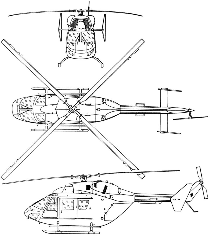 Вертолет ансат чертеж