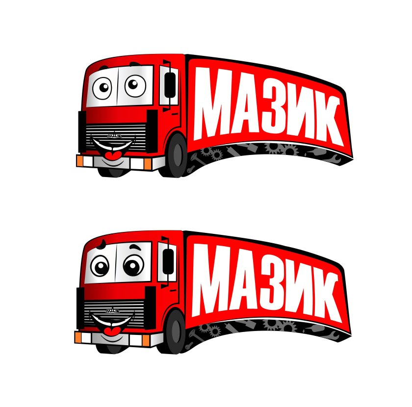 Надпись МАЗ