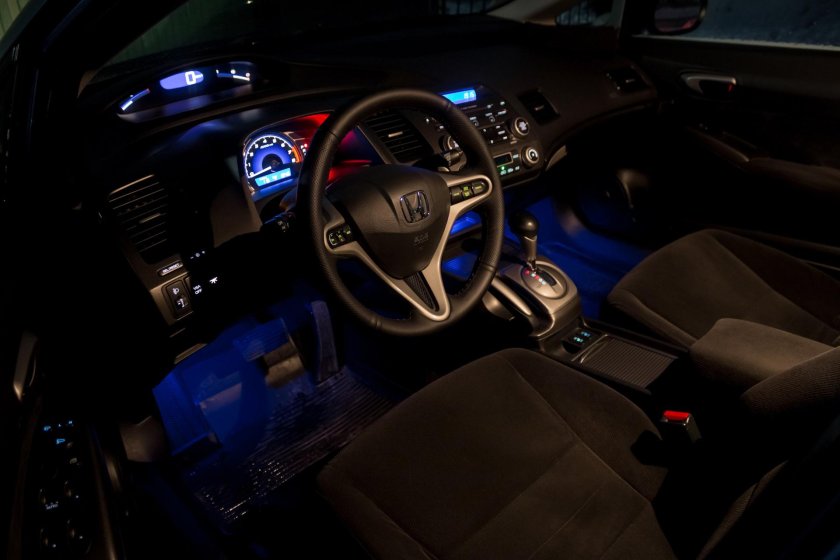 Honda Civic 4d подсветка салона