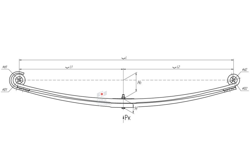 257933 Рессора Вольво
