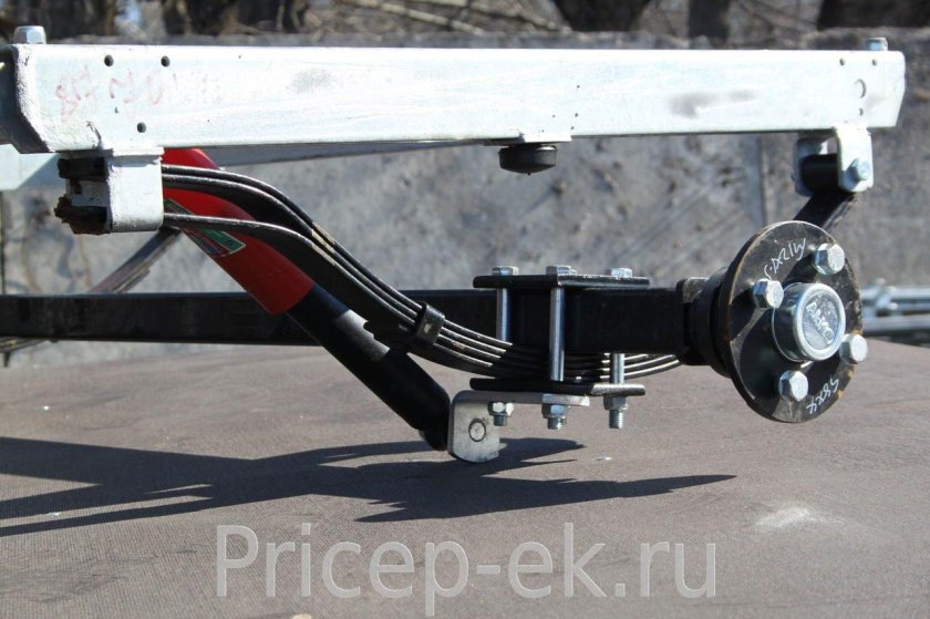 Крепление рессоры на прицепе МЗСА