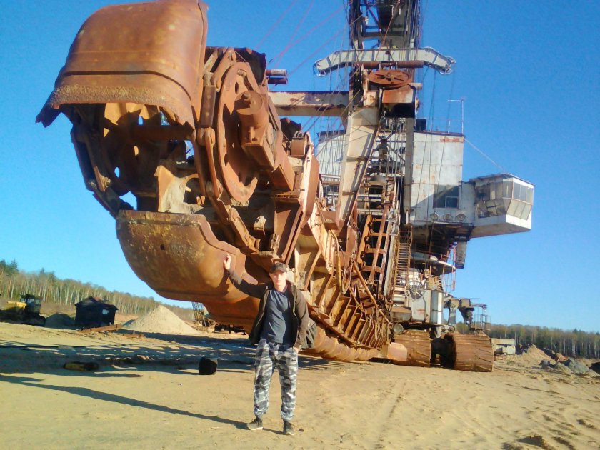 Лопатинский Фосфоритный рудник экскаваторы